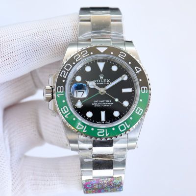 Clean Factory ROLEX GMT  904L Steel 3186/2836 Movement 40MM Premium Watch